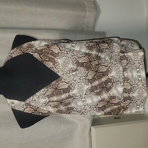 New York & Company snake skin printed tank top